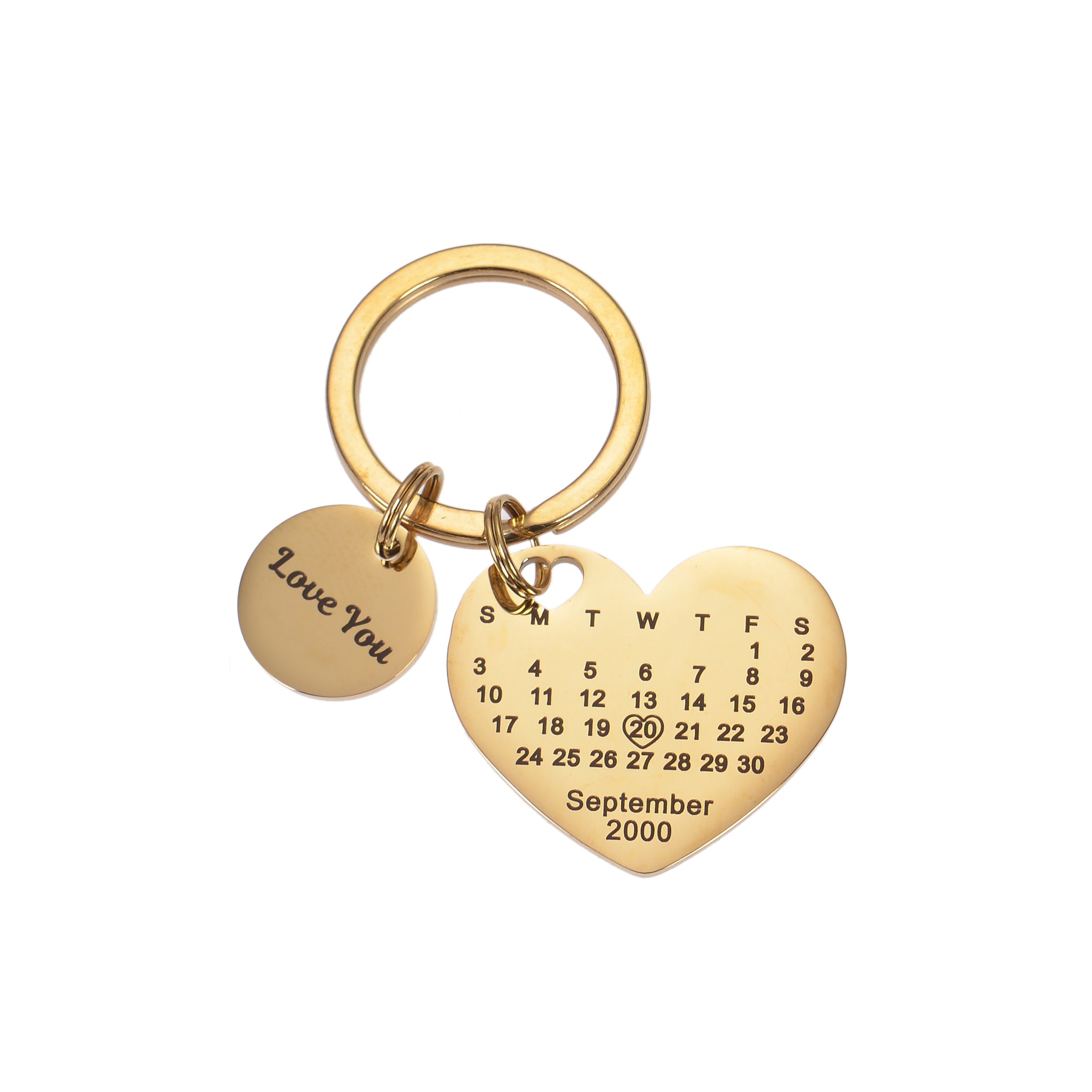personalized calendar keychain shop