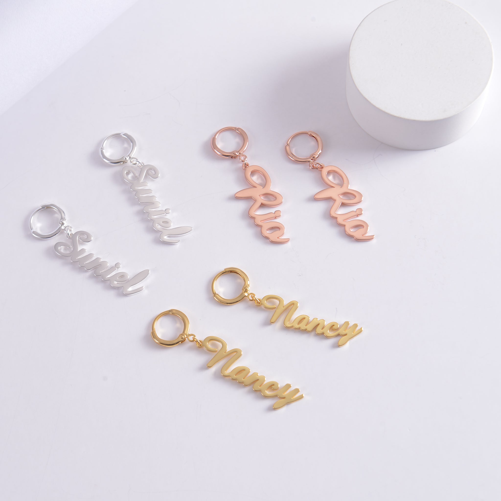 Personalized Signature Name Earrings