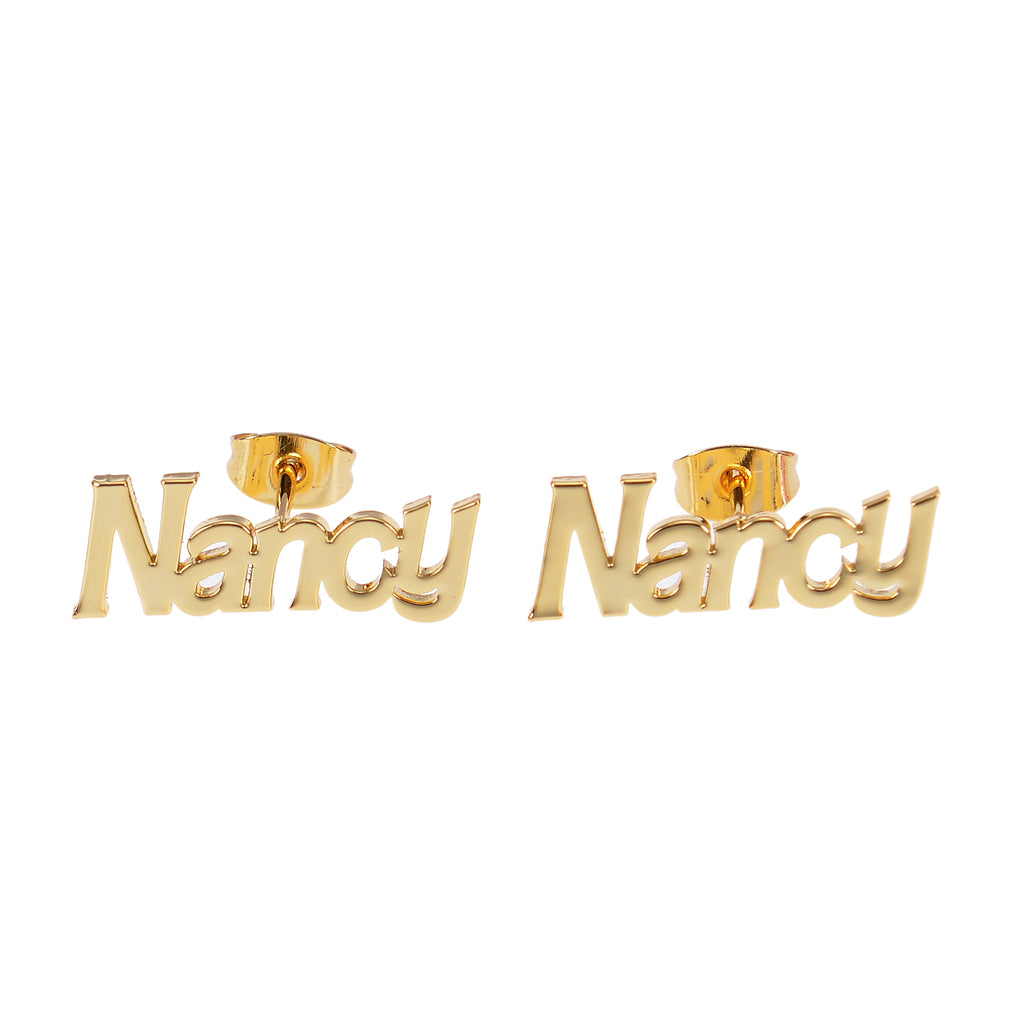 customizable personalized name earrings